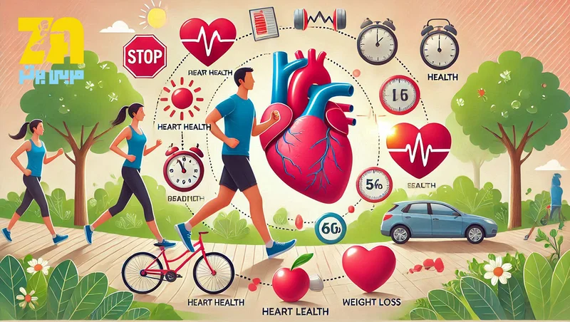 فواید پیادهروی روزانه برای سلامت قلب و کاهش وزن