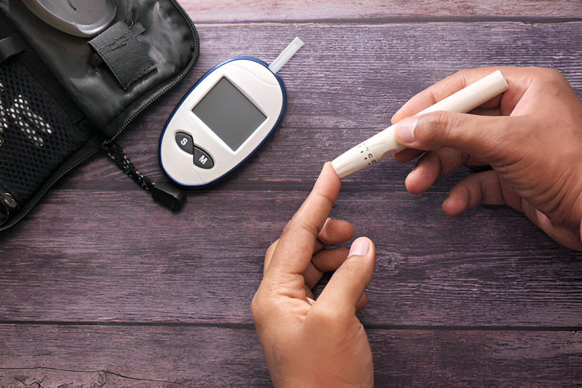 تصویر گرفتن تست قند خون