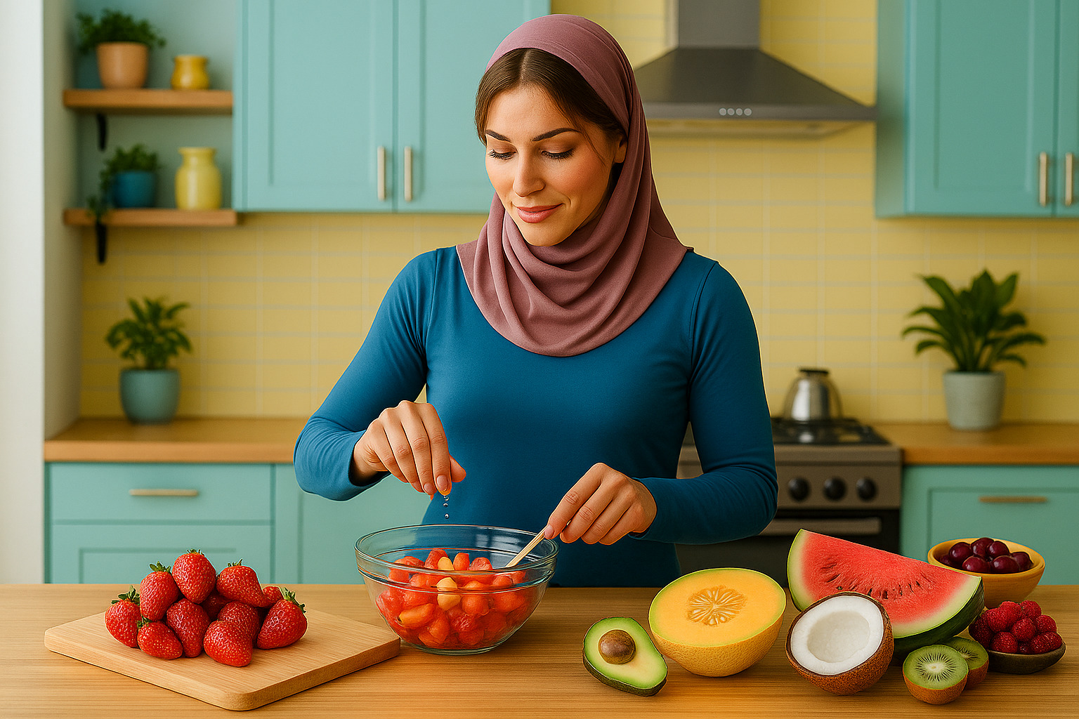 درست کردن سالاد میوه در رژیم لوکرب