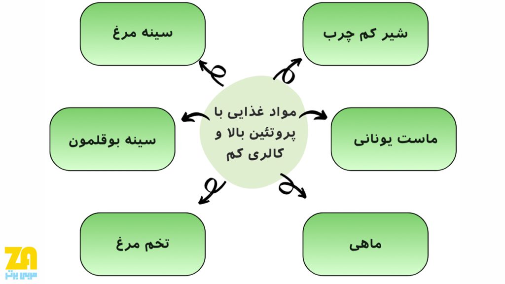 مواد غذایی با پروتئین بالا و کالری کم