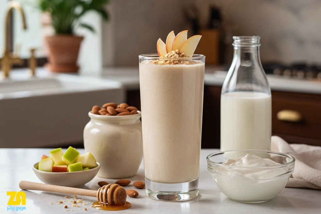 اسموتی سیب و بادام