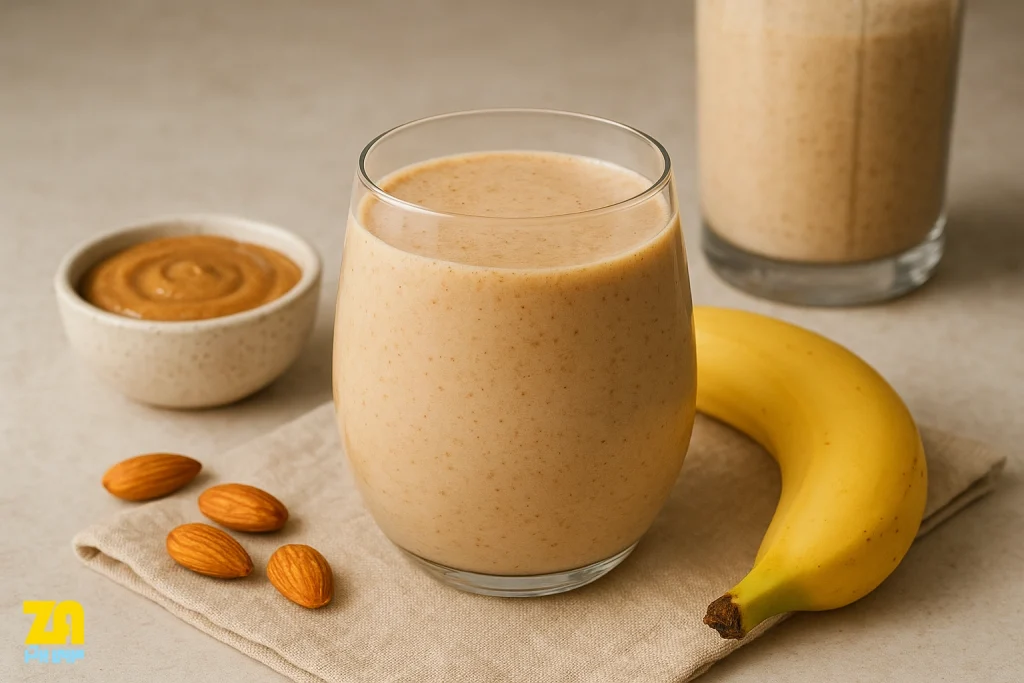 اسموتی موز و کره بادام