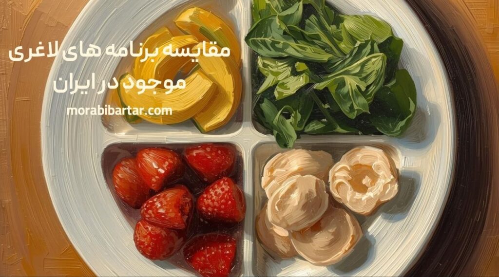 مقایسه برنامه های لاغری موجود در ایران - مربی برتر